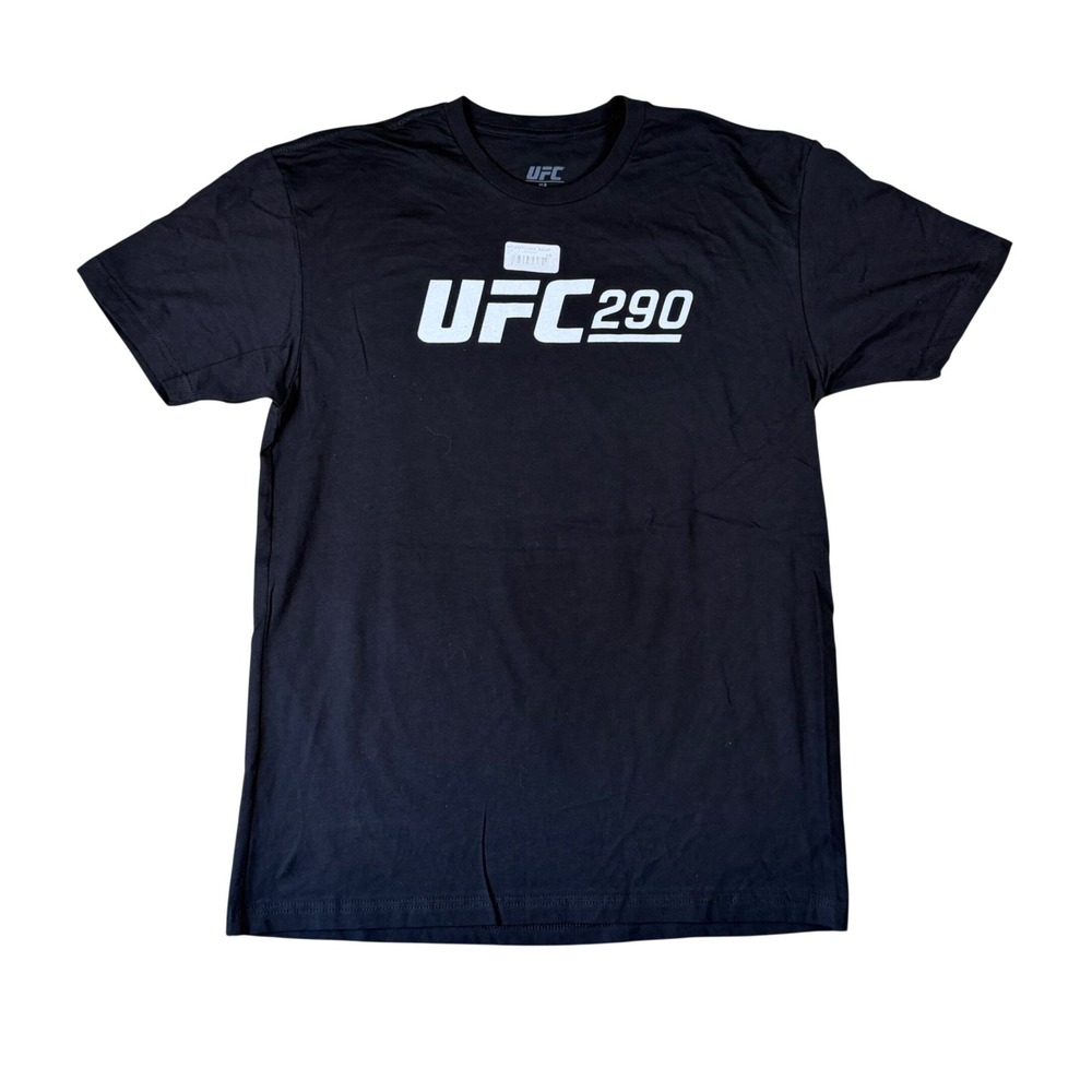 UFC 290 Mens Black Graphic T-Shirt Volkanovski vs Rodriguez Las Vegas Size Large